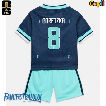 Germania Leon Goretzka #8 Echipament de Fotbal Replică Mondial 2026 Copii Deplasare (+ Șorturi)